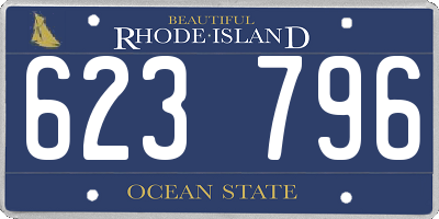 RI license plate 623796