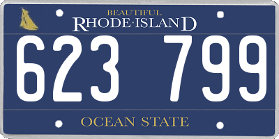 RI license plate 623799