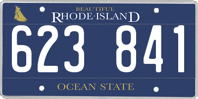 RI license plate 623841
