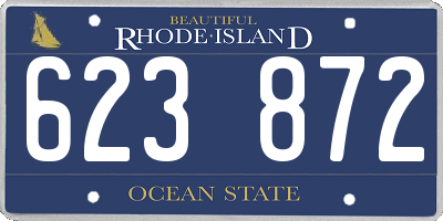 RI license plate 623872