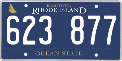 RI license plate 623877