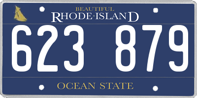 RI license plate 623879