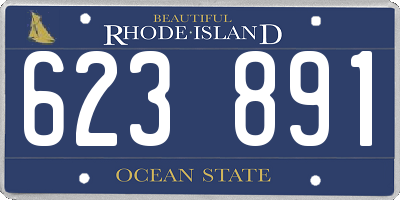 RI license plate 623891