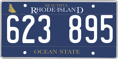 RI license plate 623895