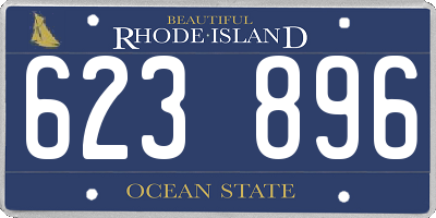 RI license plate 623896