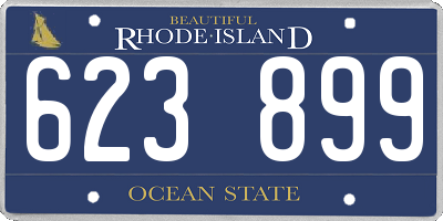 RI license plate 623899