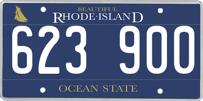 RI license plate 623900