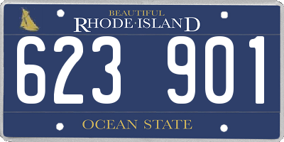 RI license plate 623901