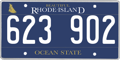 RI license plate 623902