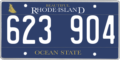 RI license plate 623904