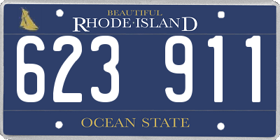 RI license plate 623911