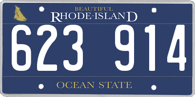 RI license plate 623914