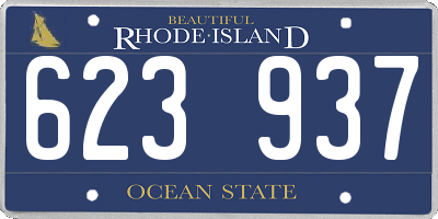 RI license plate 623937