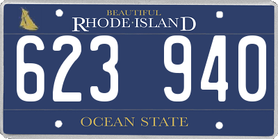 RI license plate 623940