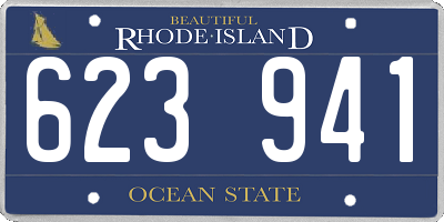 RI license plate 623941