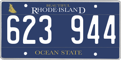 RI license plate 623944