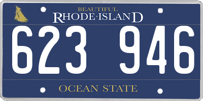 RI license plate 623946