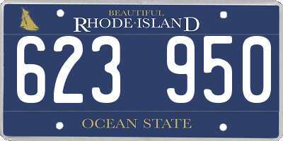 RI license plate 623950