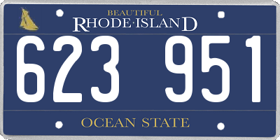 RI license plate 623951
