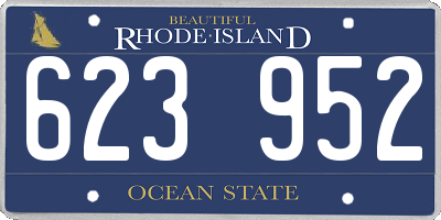 RI license plate 623952