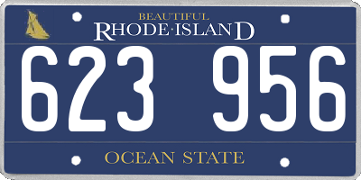 RI license plate 623956