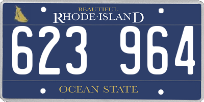 RI license plate 623964