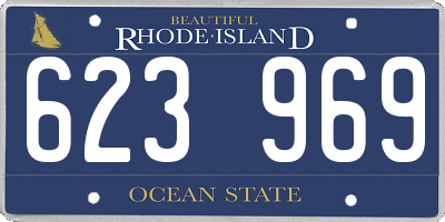 RI license plate 623969