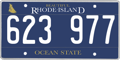 RI license plate 623977