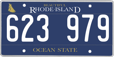 RI license plate 623979