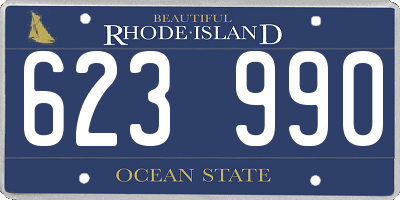 RI license plate 623990