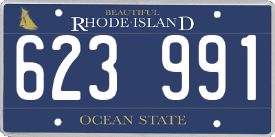 RI license plate 623991