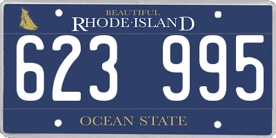 RI license plate 623995