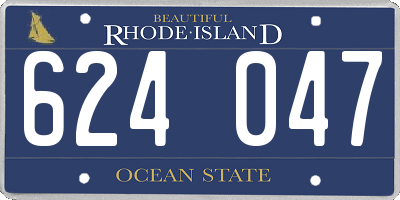 RI license plate 624047