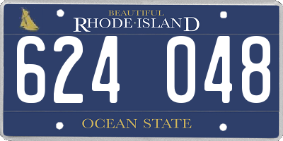 RI license plate 624048