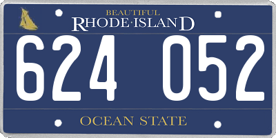 RI license plate 624052