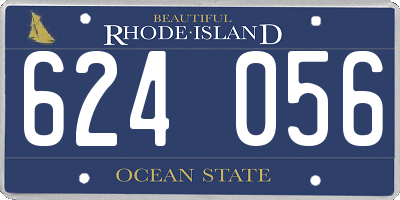 RI license plate 624056