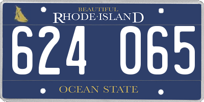 RI license plate 624065