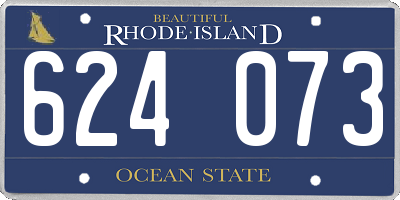 RI license plate 624073