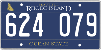 RI license plate 624079