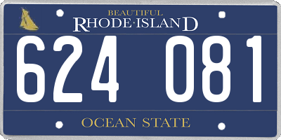 RI license plate 624081
