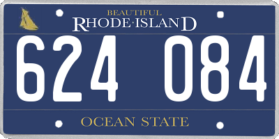 RI license plate 624084