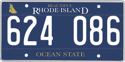 RI license plate 624086