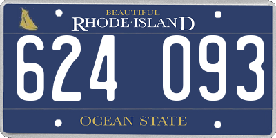 RI license plate 624093