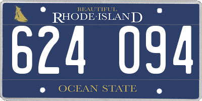 RI license plate 624094