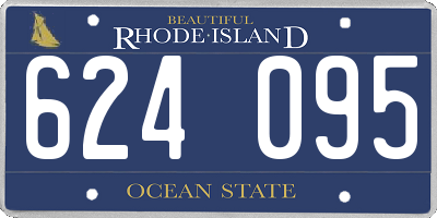 RI license plate 624095