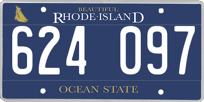 RI license plate 624097
