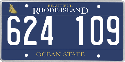 RI license plate 624109