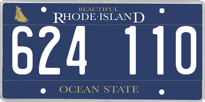 RI license plate 624110