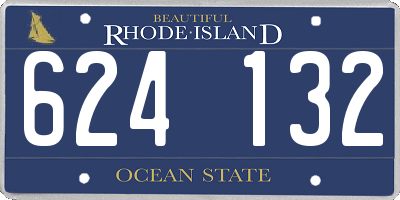 RI license plate 624132