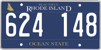 RI license plate 624148